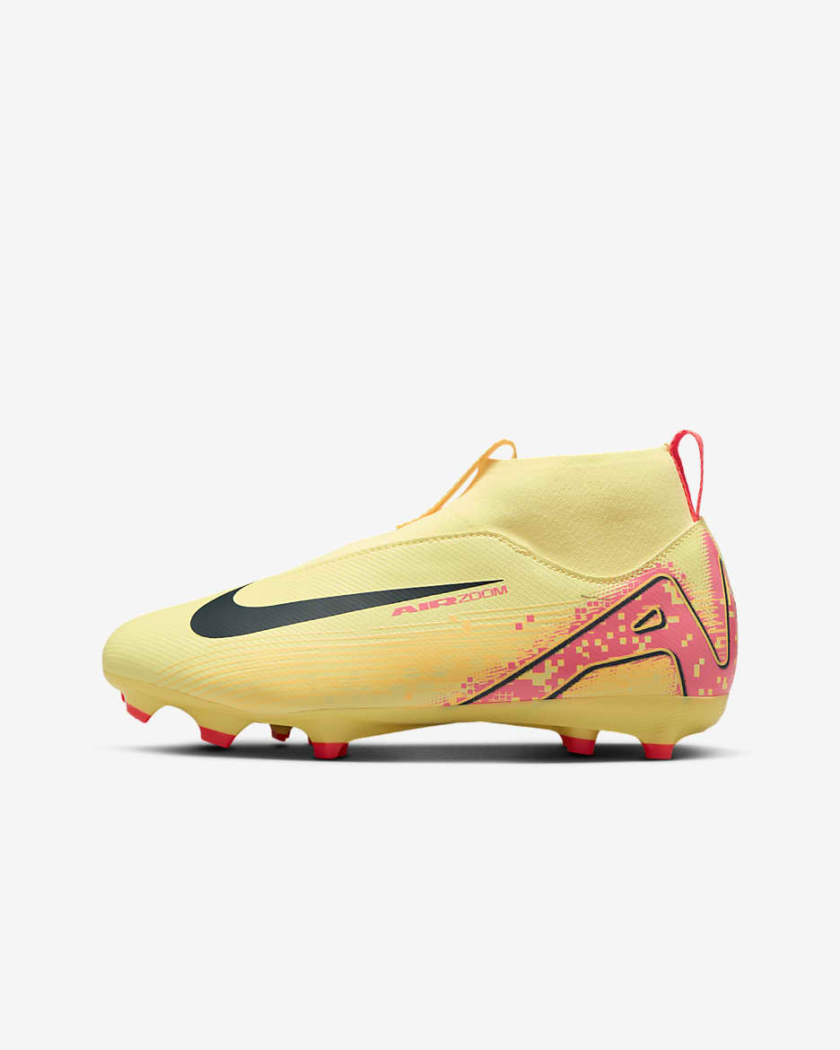 Nike Jr. Mercurial Superfly 10 Academy Kylian Mbappe Younger Older Kids MG High Top Football Boot. Nike ID